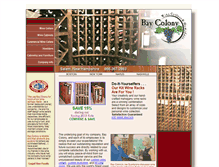 Tablet Screenshot of baycolonywinecellars.com